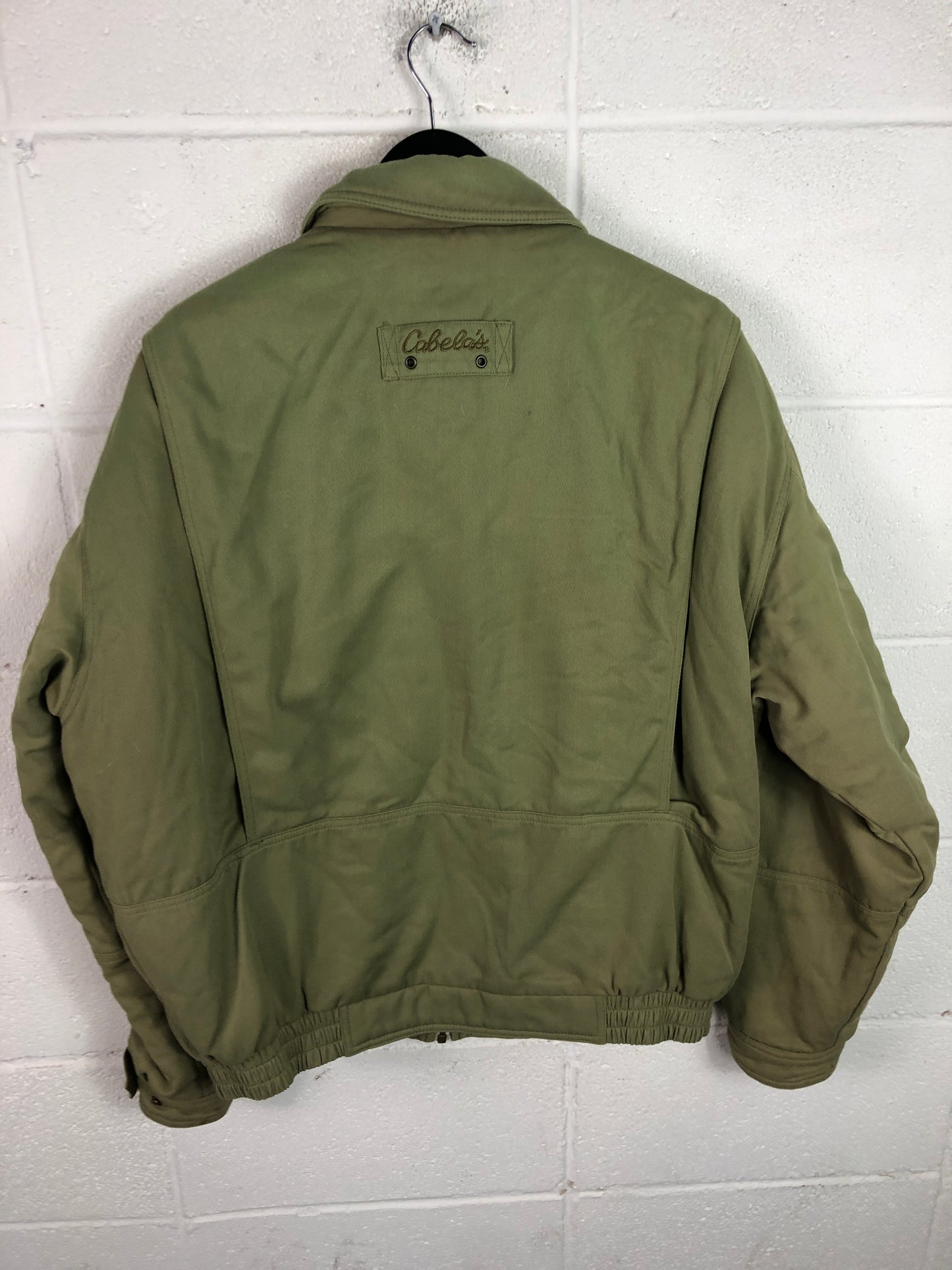 VTG Cabela's Outdoor Olive Jacket Sz L