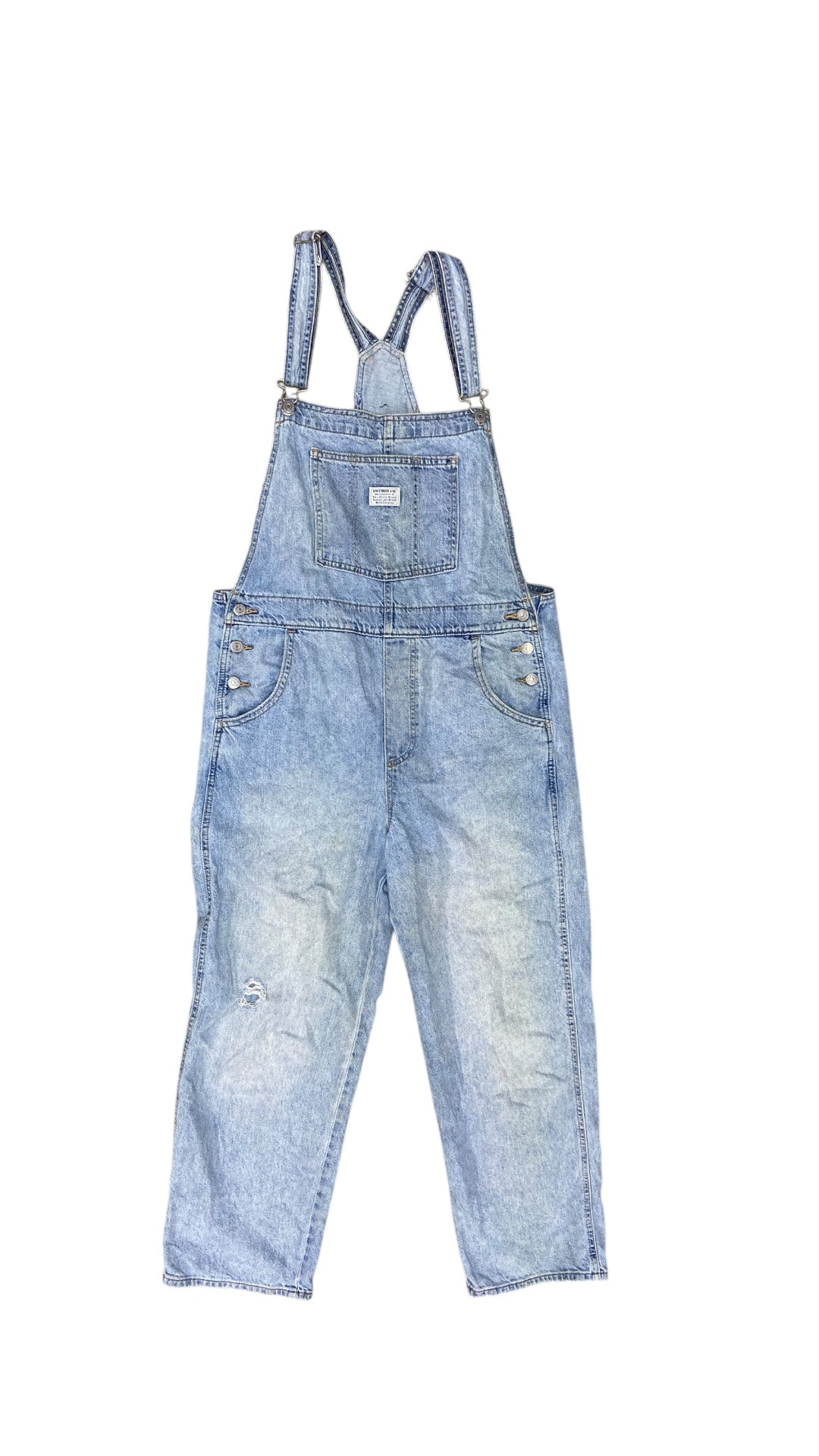 Y2K Levi's Light Wash Overalls Sz 34