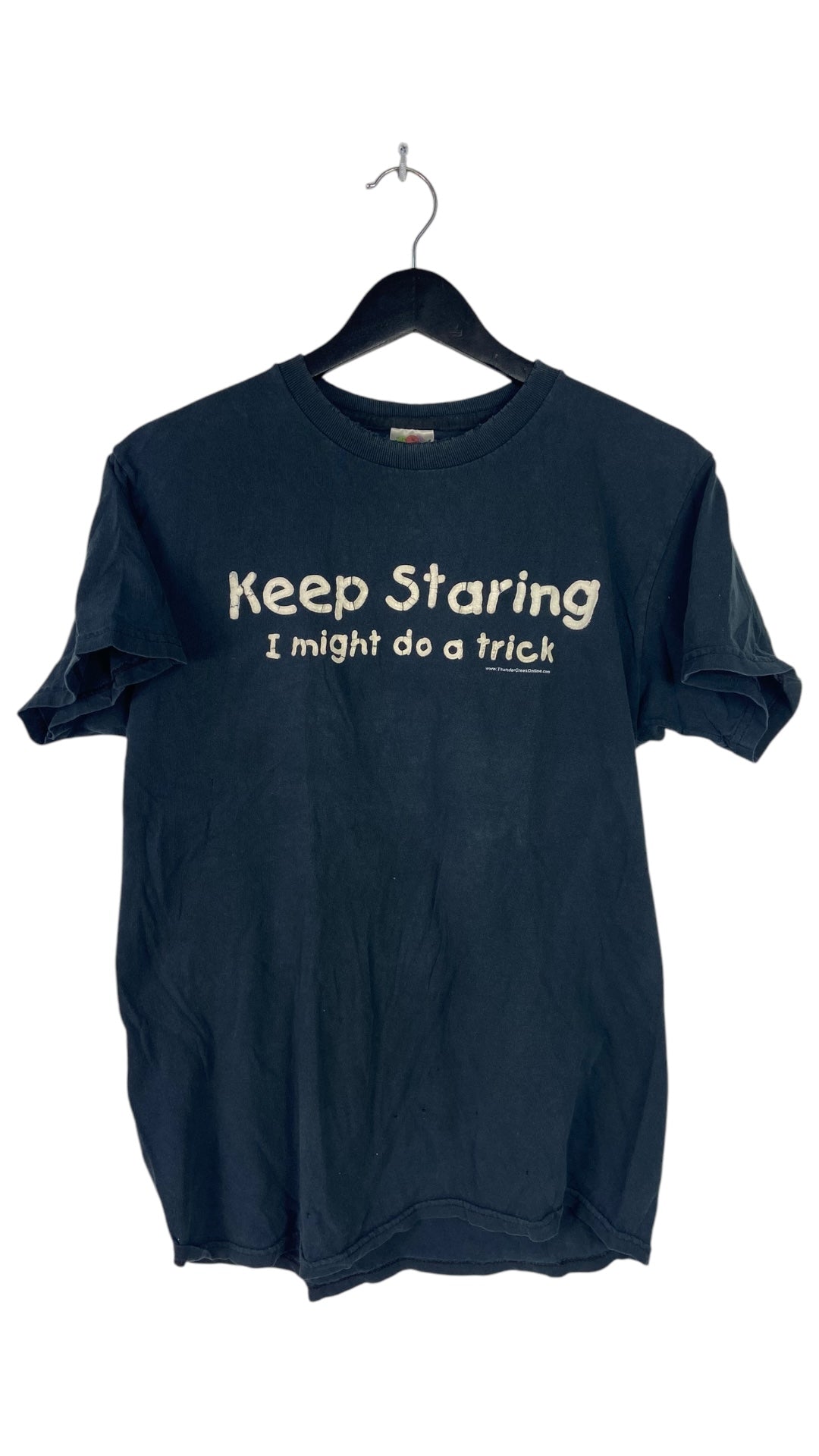 VTG Keep Staring Black Tee Sz M