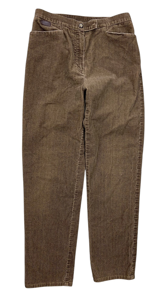 VTG Polo Ralph Lauren Brown Corduroy Chino Pants Sz 28x30