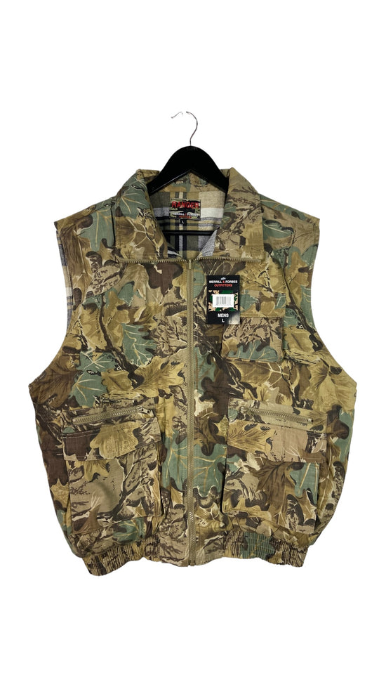 VTG Merrill Woodland Camo Tactical Vest Sz L