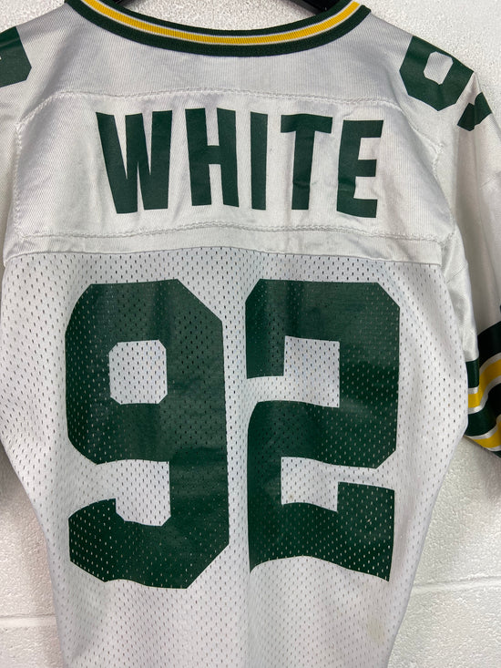 Y2K Green Bay Packers Reggie White Cropped Champion Jersey Sz M