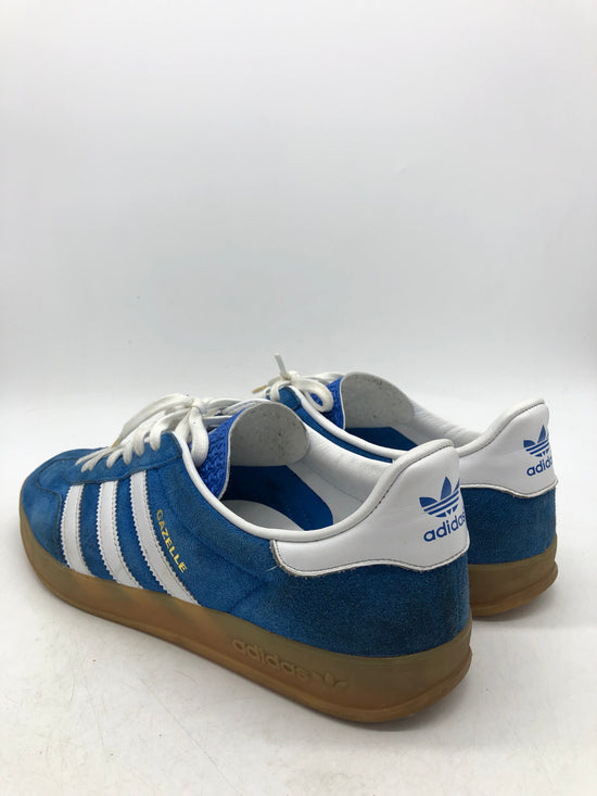 Preowned Adidas Gazelle Indoor Blue Bird Gum Sz 9.5M/11W H06260