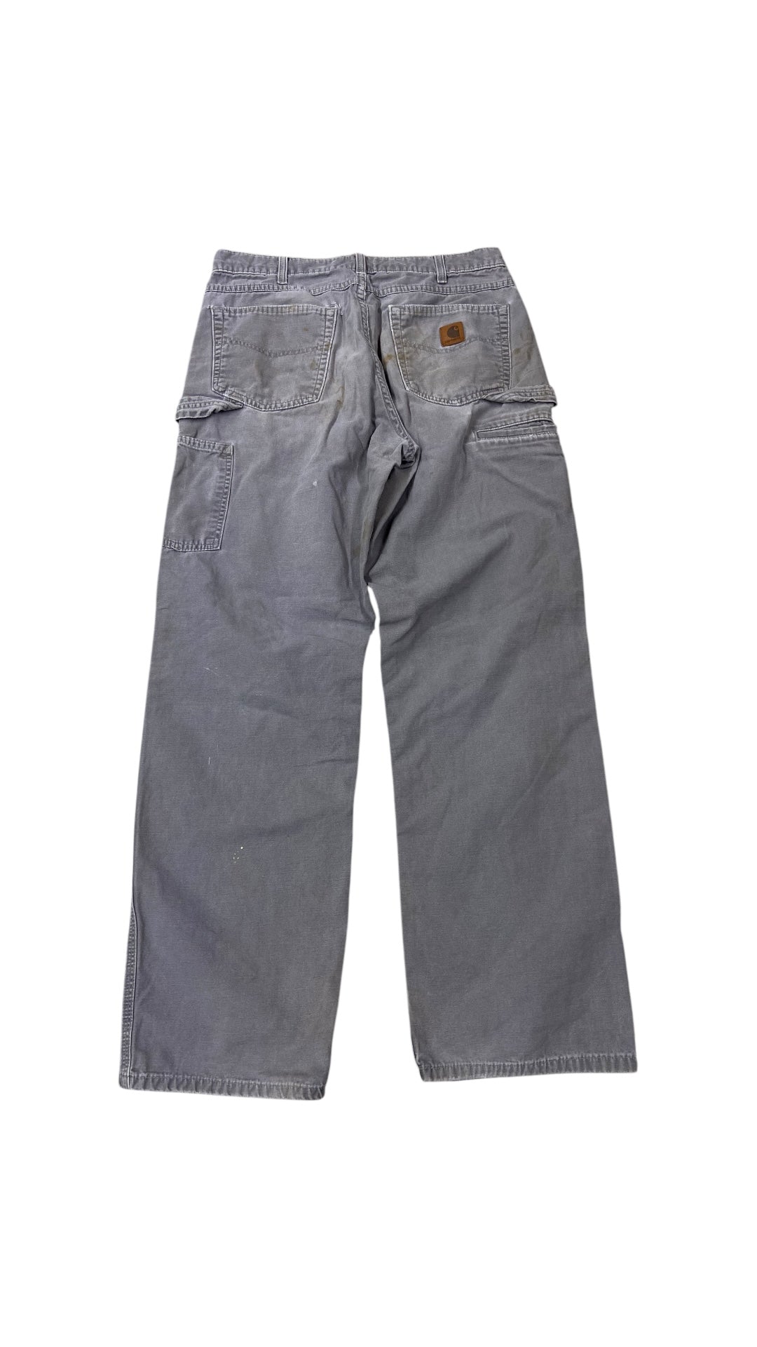 Y2K Carhartt Grey Stained Carpenter Jeans Sz 32x33