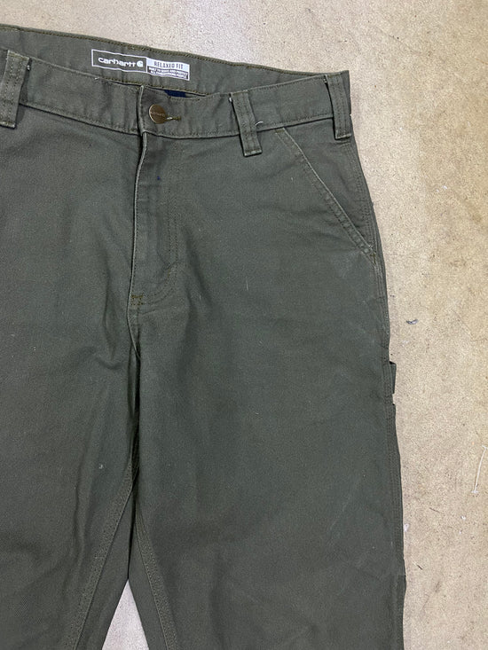 Carhartt Olive Carpenter Pants Sz 33x30