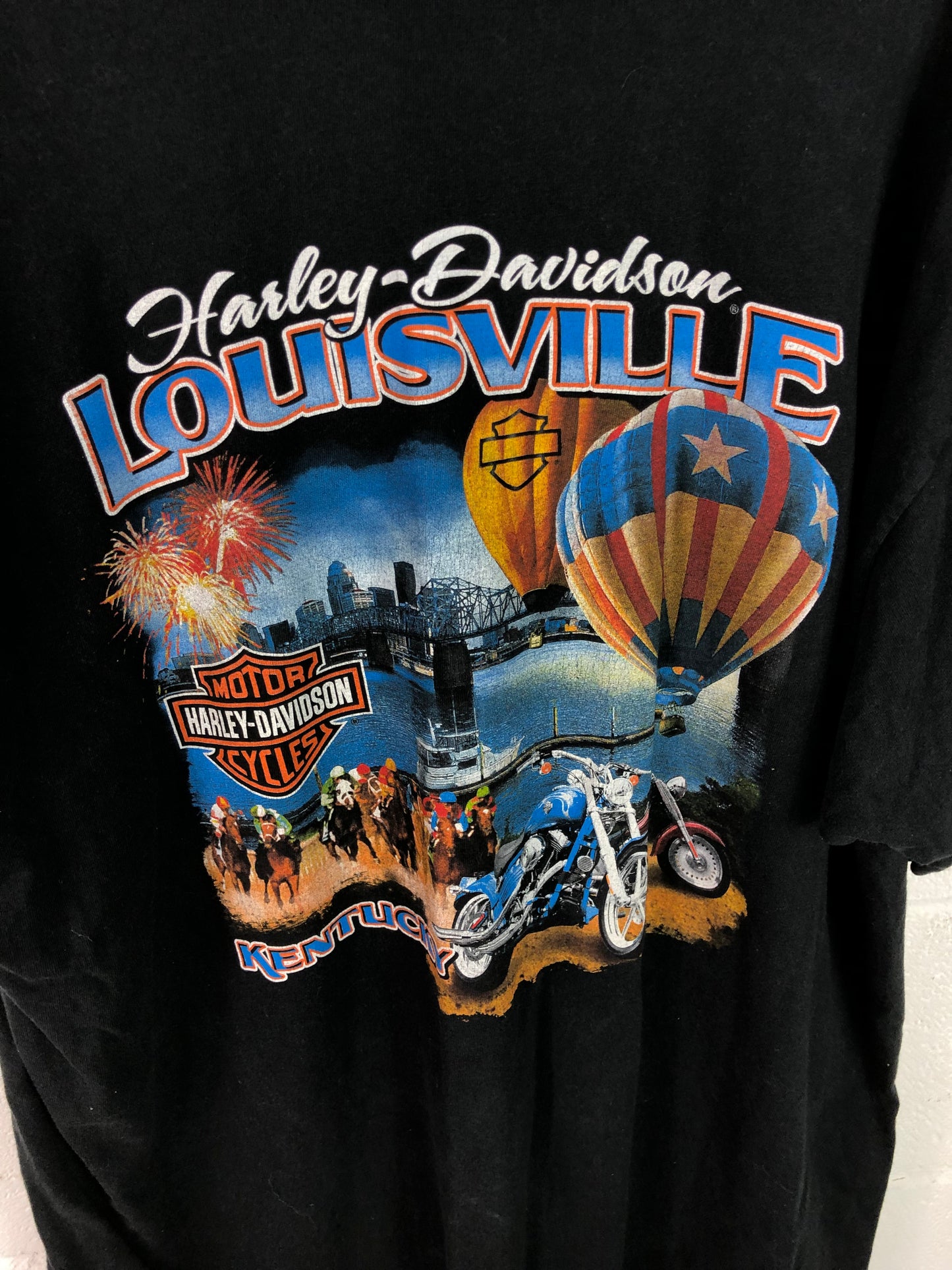 VTG 2008 Harley Davidson Louisville Kentucky Tee Sz XL