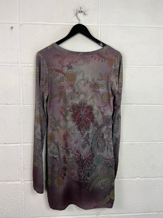 Amane Y2k Floral Shirt Sz Wmns L