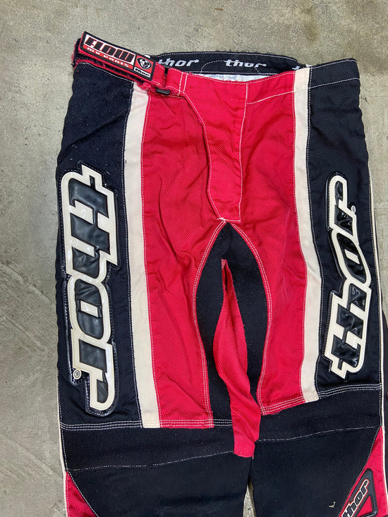 VTG Thor Wear MX Red Racing Pants Sz 30