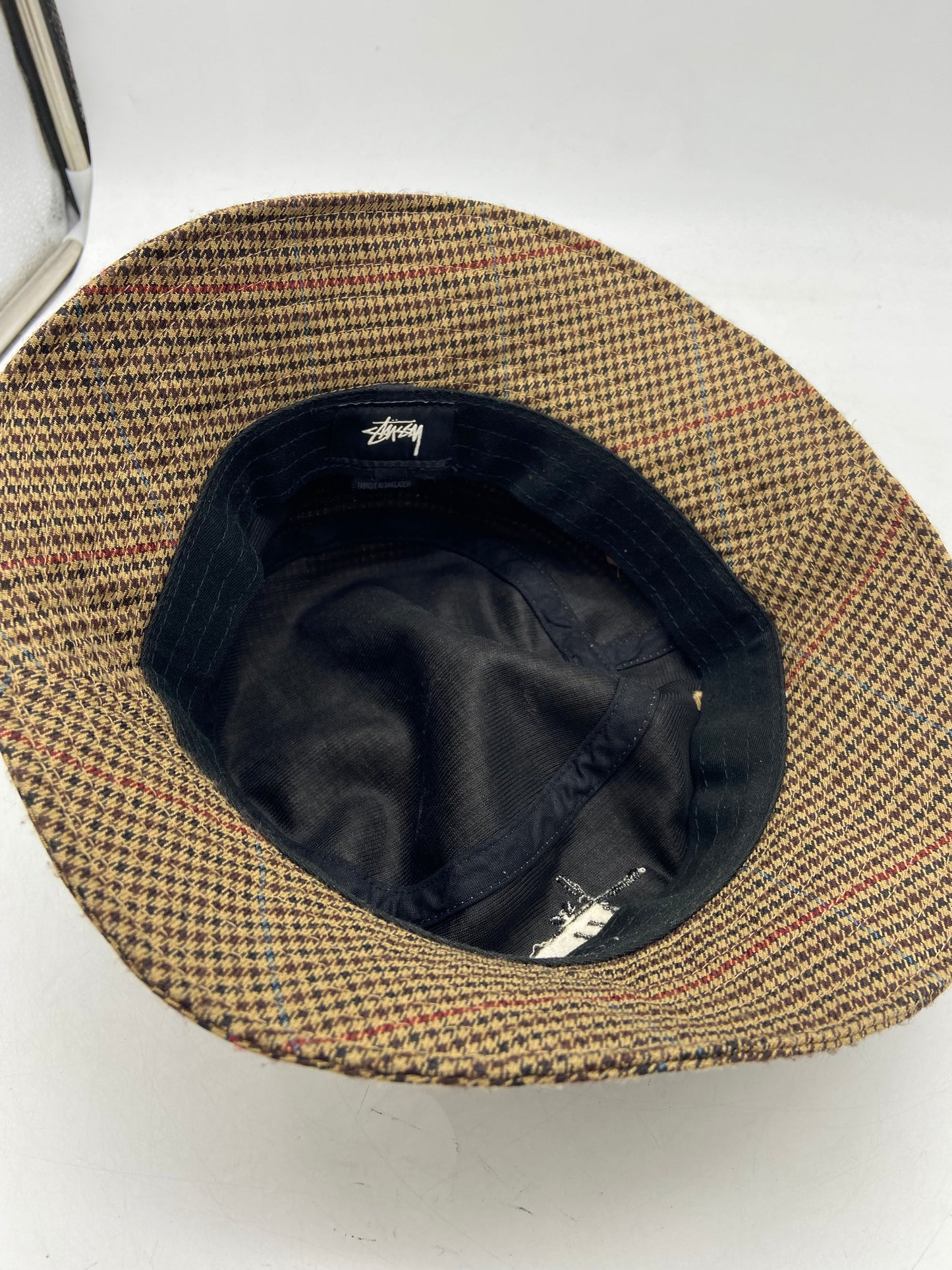 Stussy Tweed Logo Bucket Hat