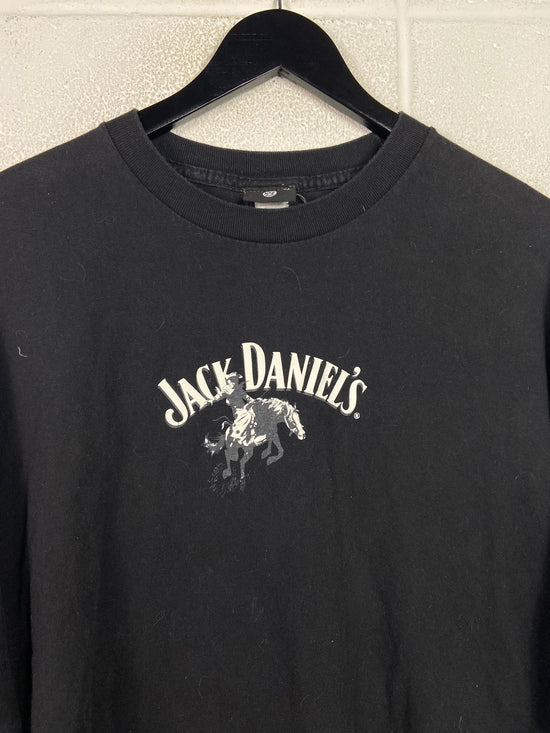 Y2K Jack Daniels Rough Rider Horse Logo Tee Sz XL