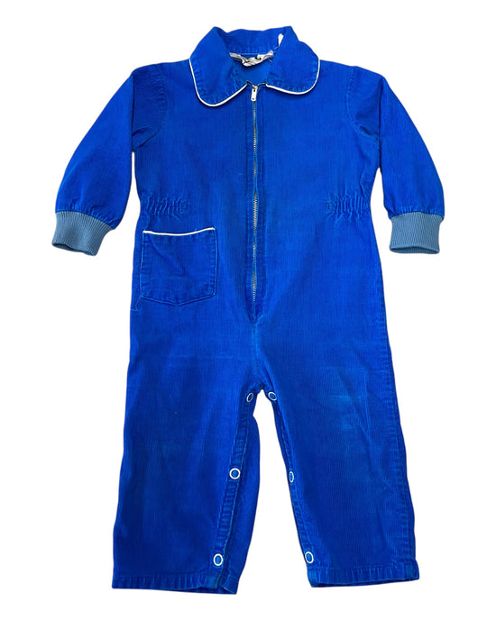 VTG Toddlers 70s Montegomery Ward Corded Coveralls Sz 3T