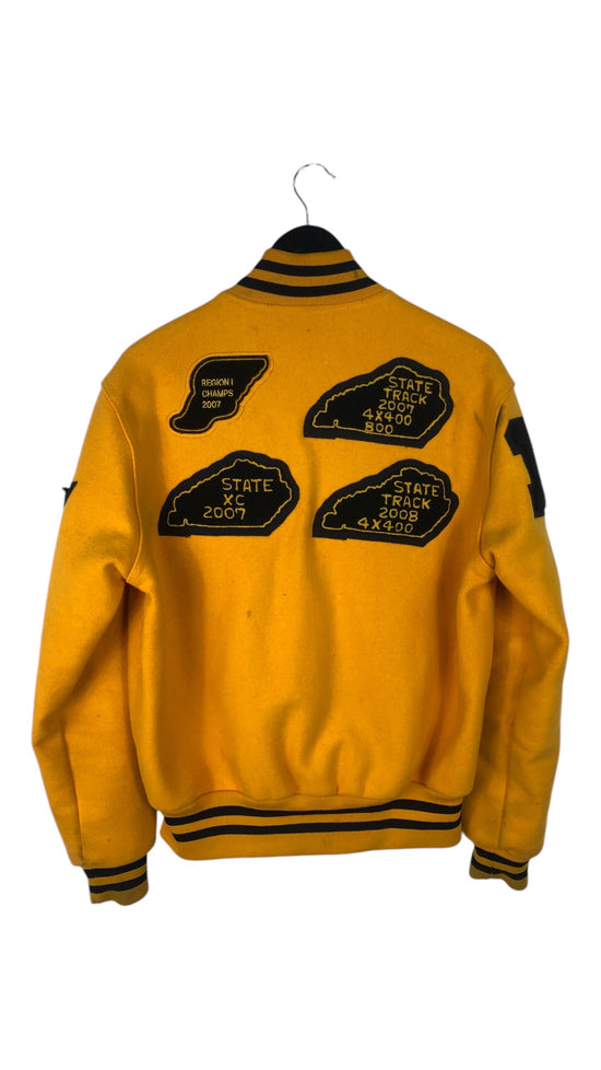 VTG Yellow Varsity Jacket Sz S