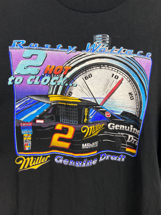 VTG Rusty Wallace 2 Hot to Clock NASCAR Tee Sz XXL