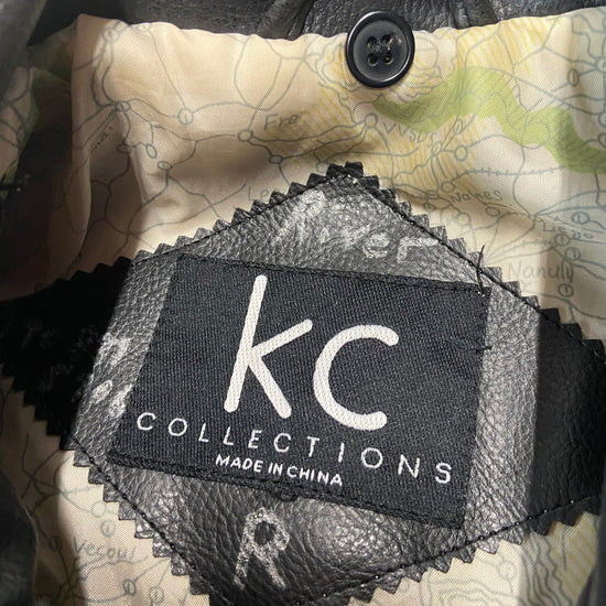 Kids KC Collection Leather Jacket Sz Yth L