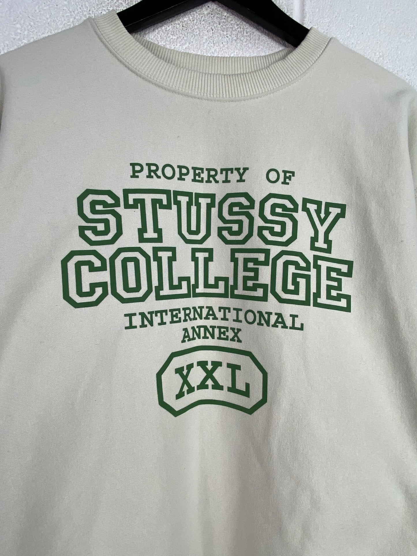 "Property Of" Stussy Crewneck Sz L