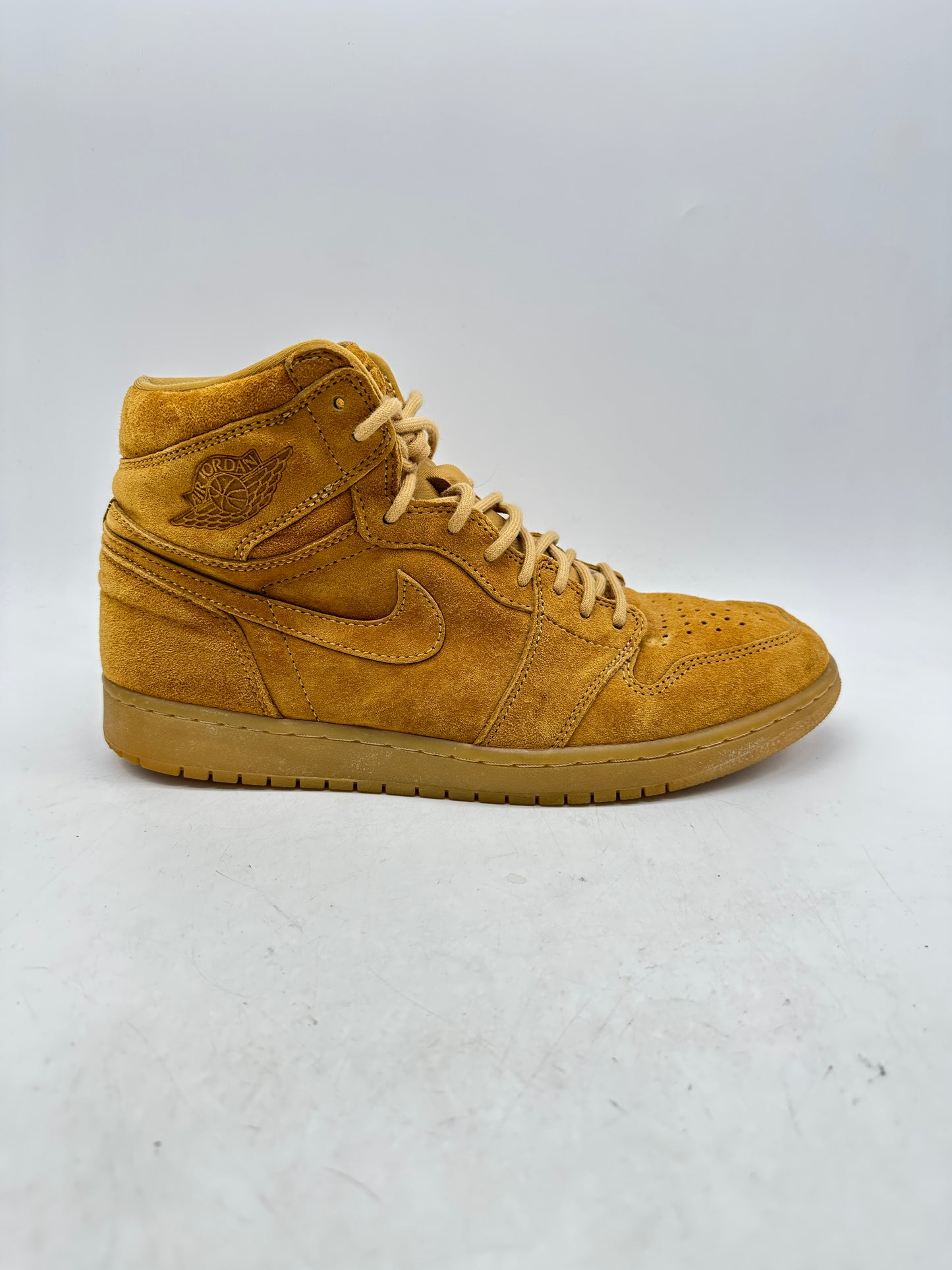 Preowned Air Jordan 1 Retro High OG 'Wheat' Sz 10.5M/12W 555088-710