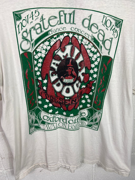 Load image into Gallery viewer, VTG Grateful Dead Dance Concert Family Dog Tee Sz XL
