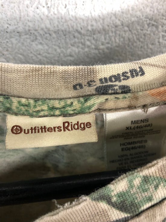 VTG Outfitters Ridge Camo LS Pocket Tee Sz XL