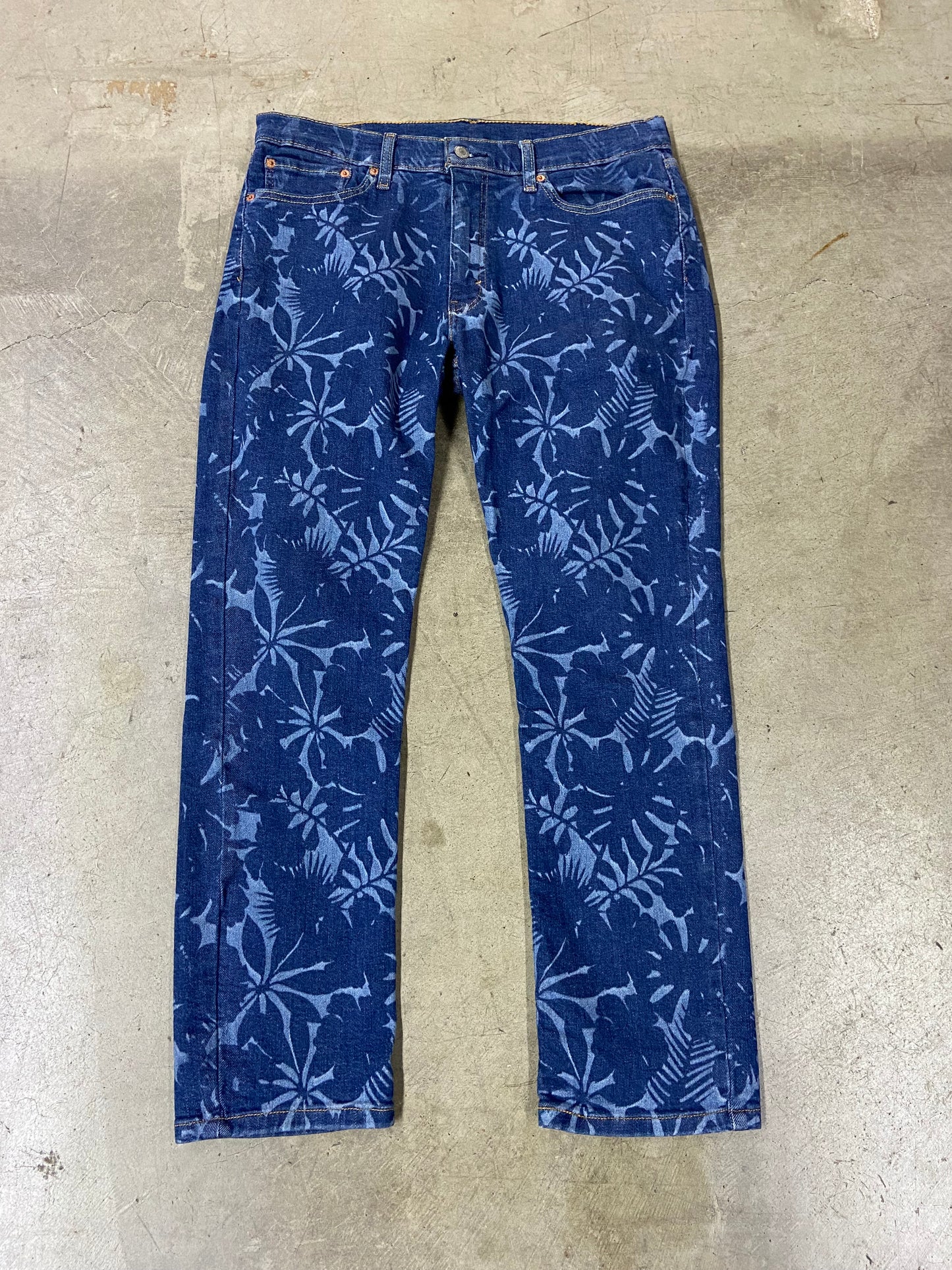 Preowned Levi's 511 Flora Pattern Jeans Sz36x30