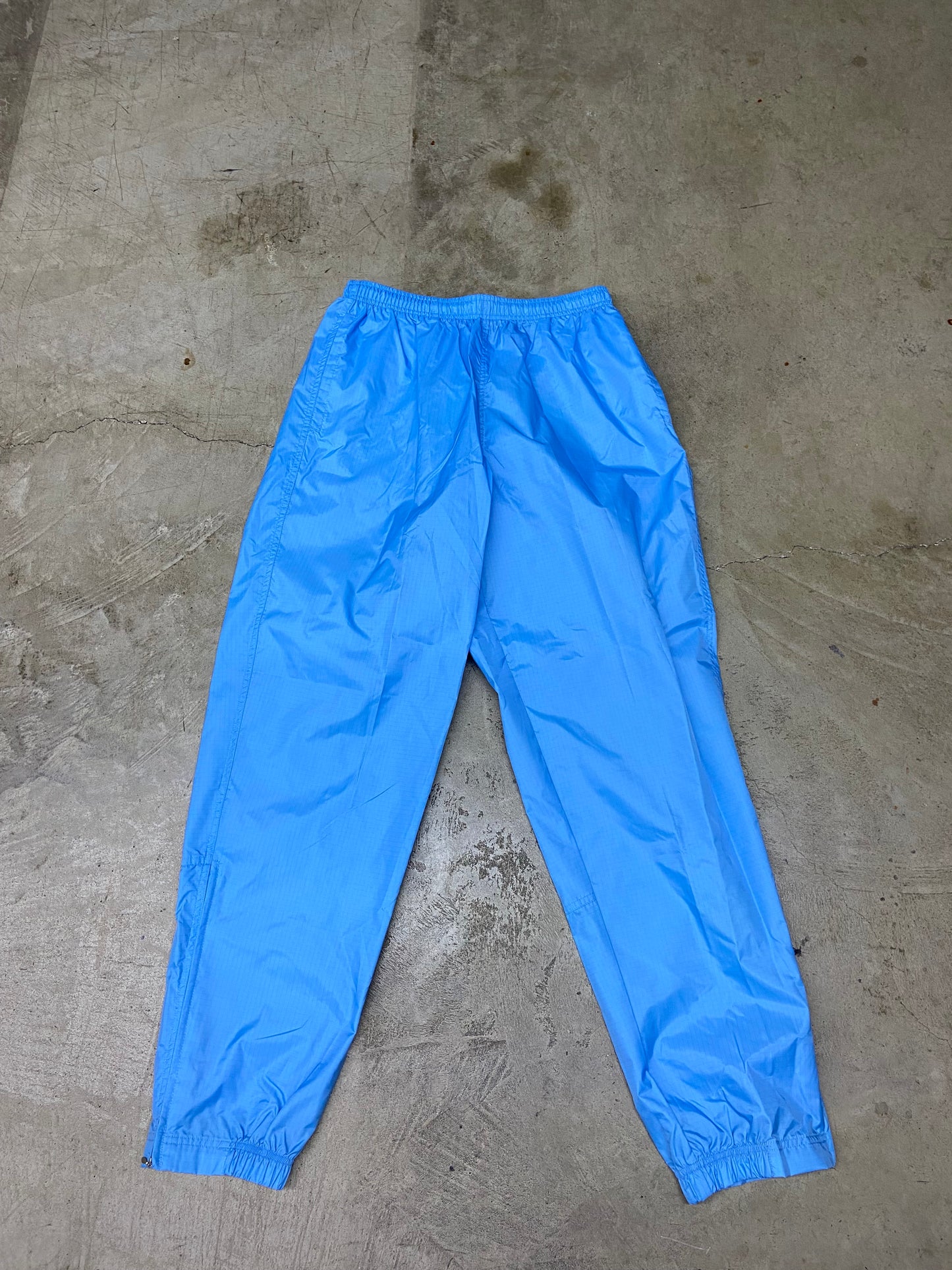 Y2K VTG Foot Locker Blue Grid Track Pants Sz L