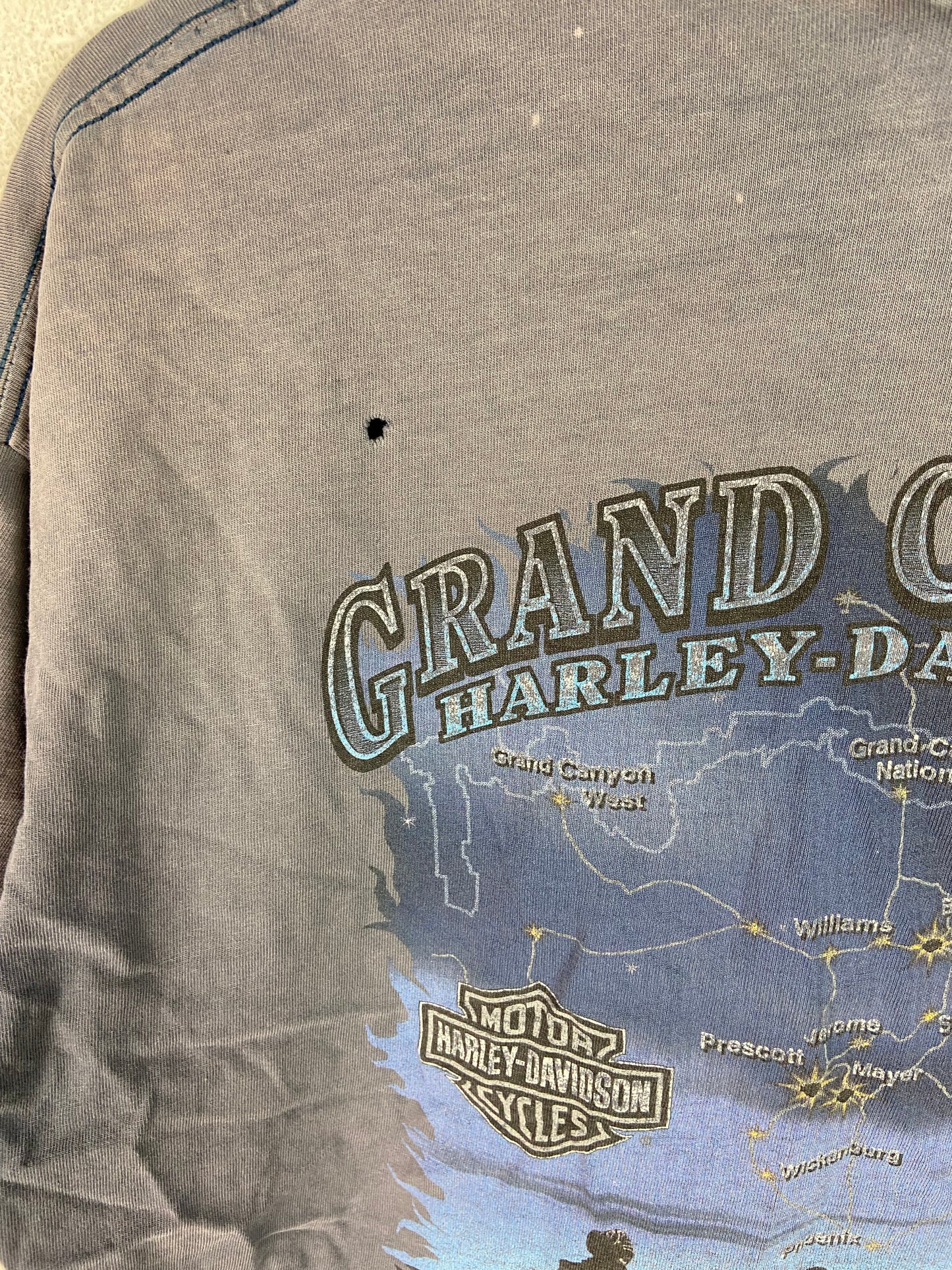 VTG Harley Davidson Grand Canyon Faded Tee Sz XL