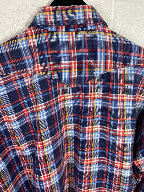 VTG 90s Wrangler Flannel Shirt Sz XL