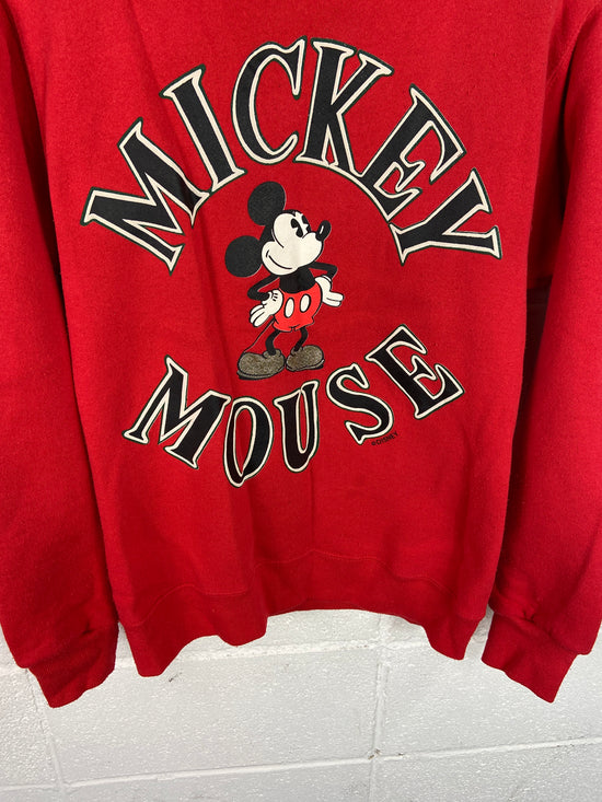 VTG Mickey Mouse Big Print Crewneck Sz S