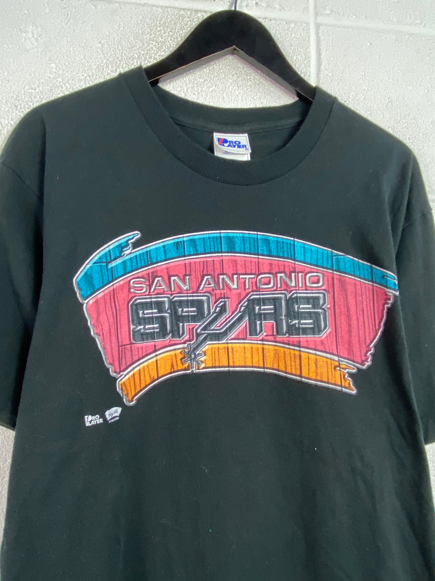 VTG San Antonio Spurs Classsic Logo Tee Sz L