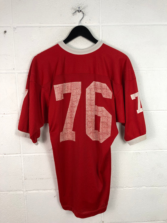 VTG Red Football Jersey Sz L