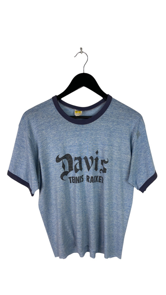 VTG Davis Tennis Rackets Russel Ringer Tee Sz M/L