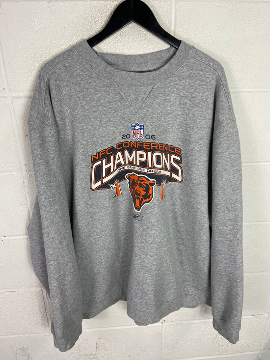 VTG 2006 Chicago Bears NFC Champions NFL Reebok Sweatshirt Sz XXL