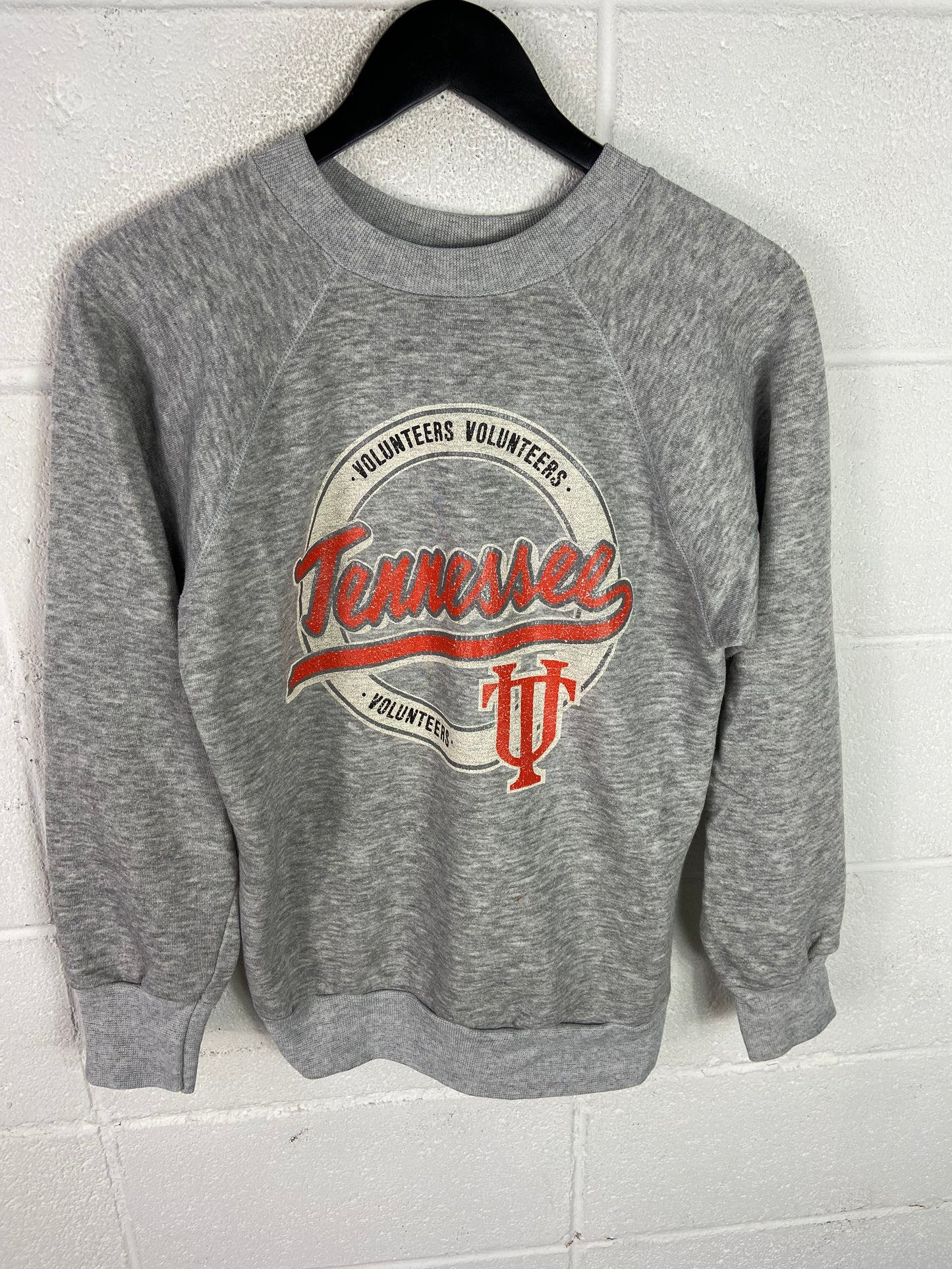 VTG 80s Champion Tennessee Vols Heather Sweatshirt Sz Med