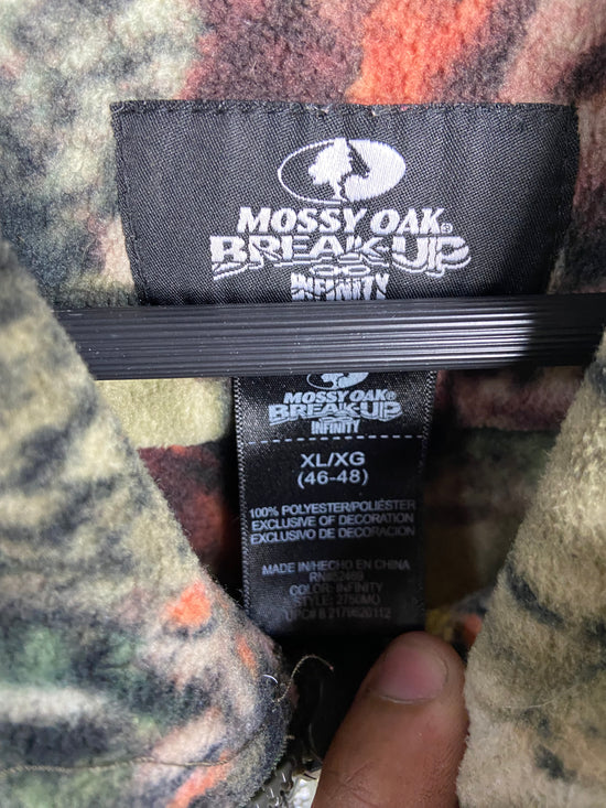 Mossy Oak Breakup Camo Fleece Jacket Sz XL