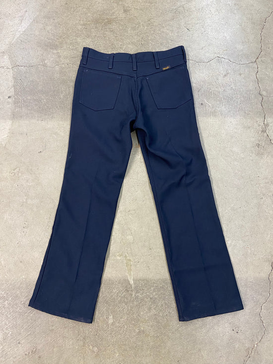 VTG Wrangler Navy Trousers Sz 32x32