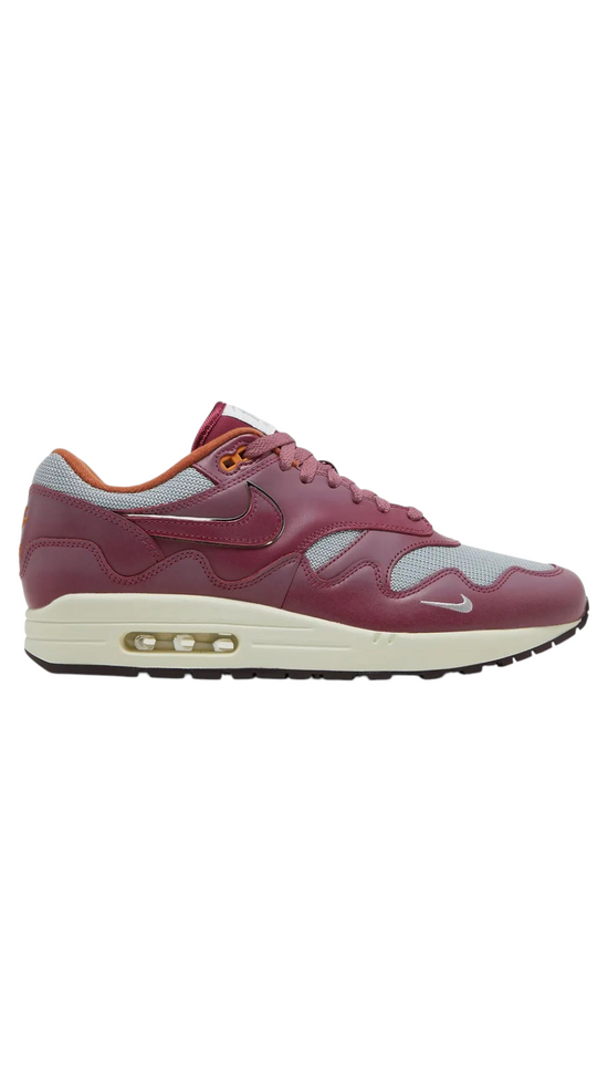 Nike Air Max 1 Patta Waves Rush Maroon (with Bracelet) Sz 10.5M/12W