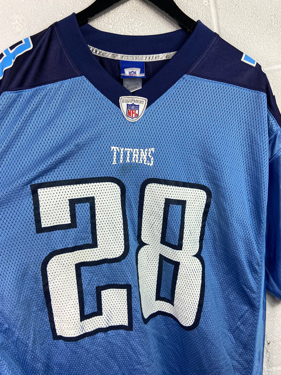 Y2K Tennessee Titans Reebok Chris Johnson #28 Jersey Sz XL