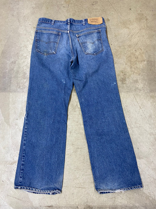 VTG Levi’s 80's Orange Tab Baggy Bootcut Jeans Sz 36x32