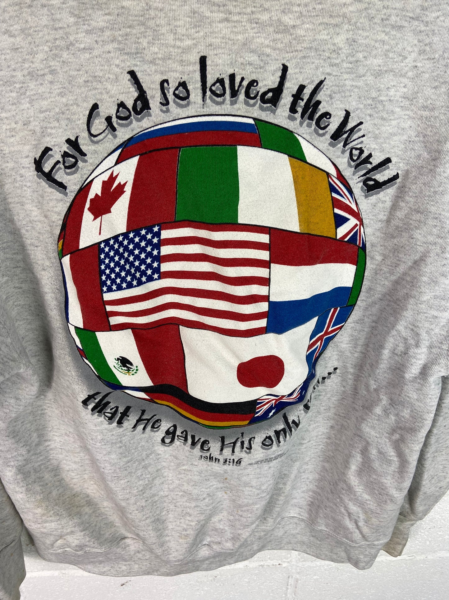 VTG Religious Olympic Parody Sweater Sz L