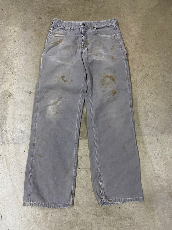 Y2K Carhartt Grey Stained Carpenter Jeans Sz 32x33