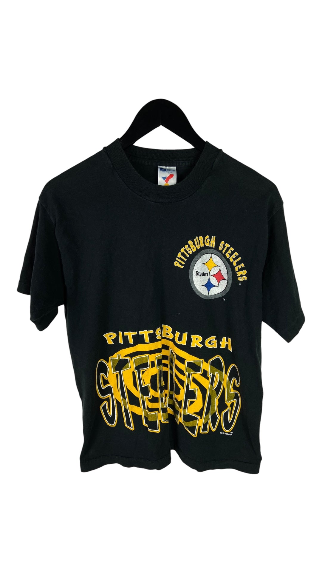 VTG Pittsburgh Steelers Hypnotic Graphic Tee Sz Med