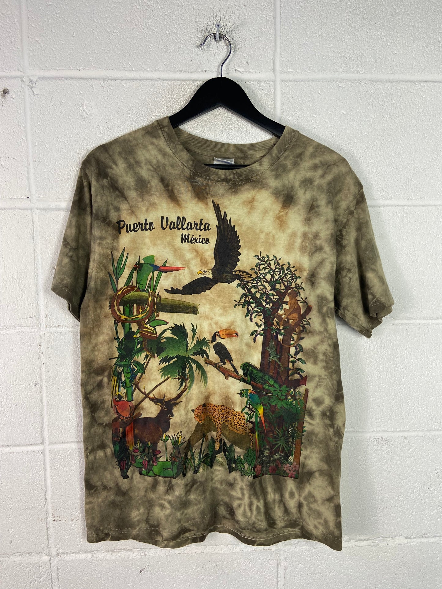 VTG Mexico Wildlife Shirt Sz L