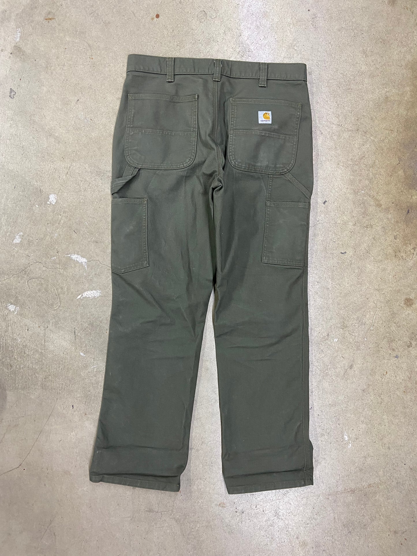 Carhartt Olive Carpenter Pants Sz 33x30