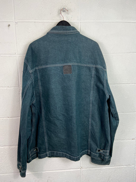 Y2K Girbaud Denim Button Up Denim Jacket Sz 3XL