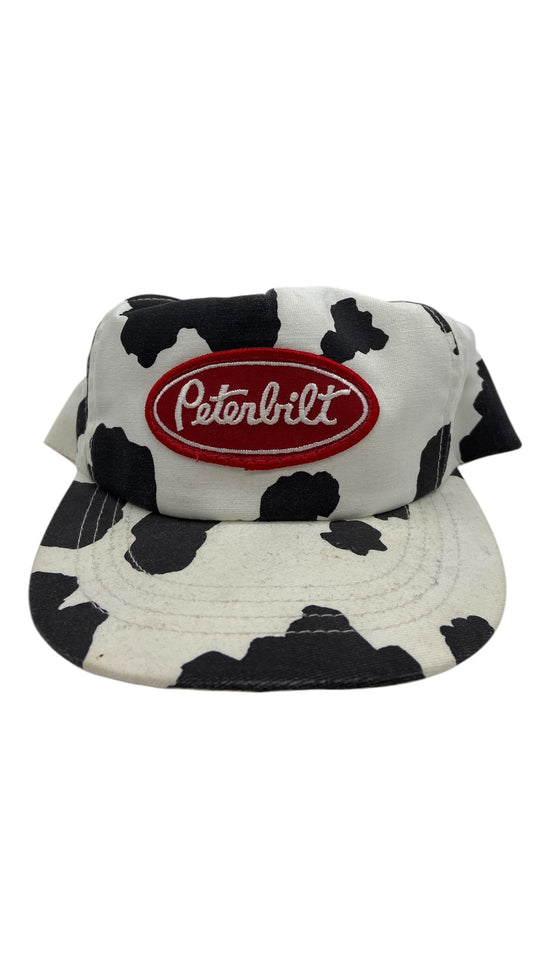 Vintage Peterbilt Cowprint Snapback Hat