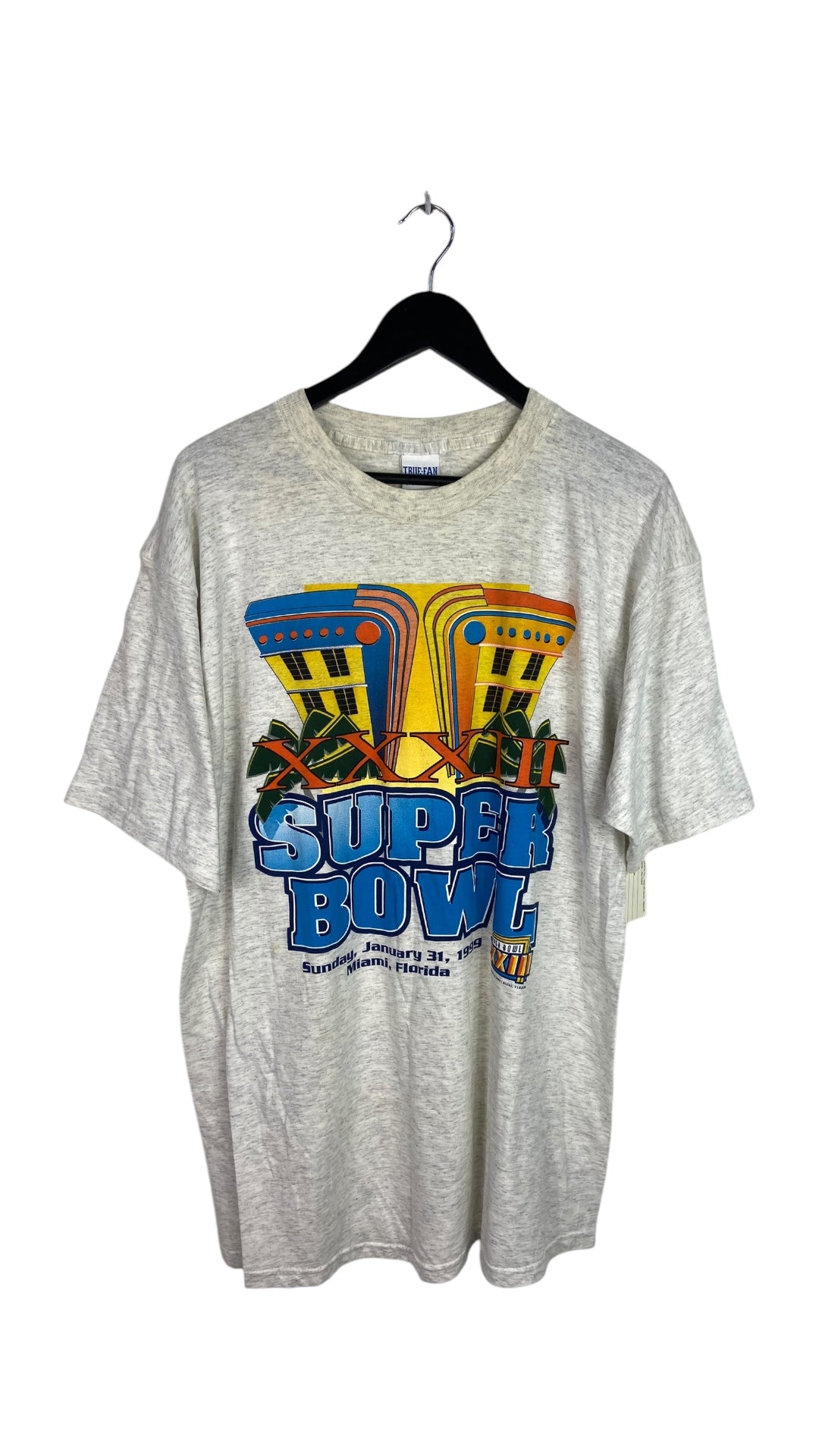 VTG Super Bowl '99 Miami Tee Sz XL/XXL