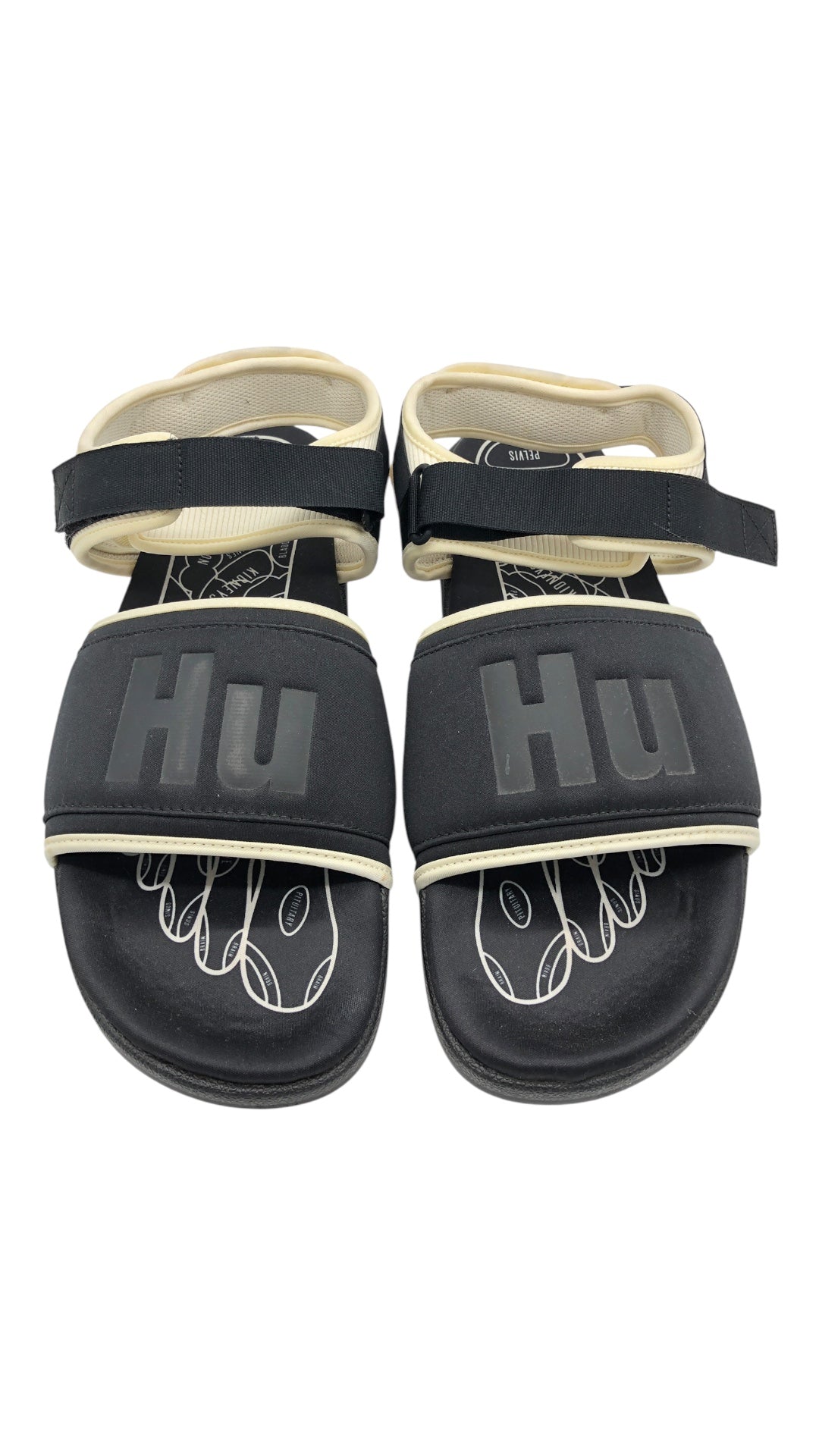 Preowned adidas Adilette 2.0 Pharrell Core Black Sz 12M/13.5W