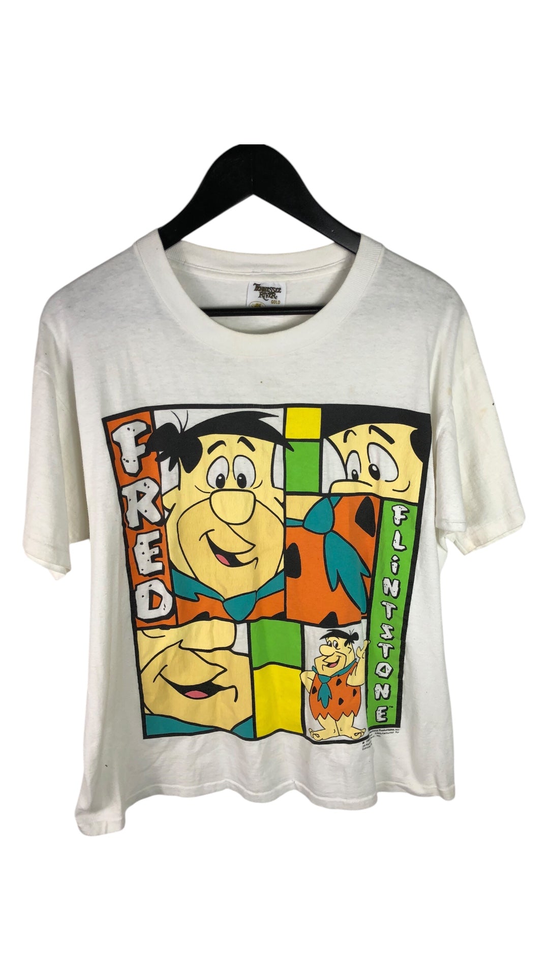 VTG Fred Flinstone Big Print Tee Sz XL