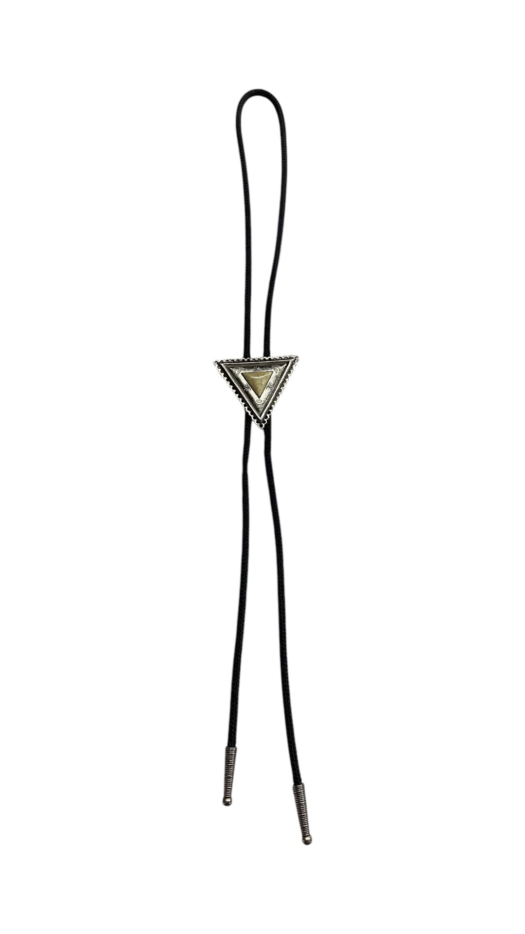 VTG Triangle Plate Black Bolo Tie