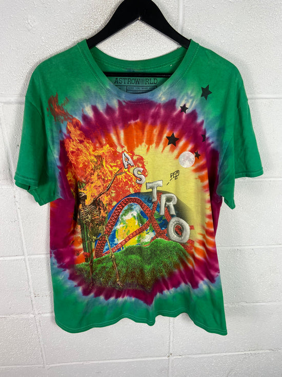 Astroworld Graphic Tye-dye Tee Sz L