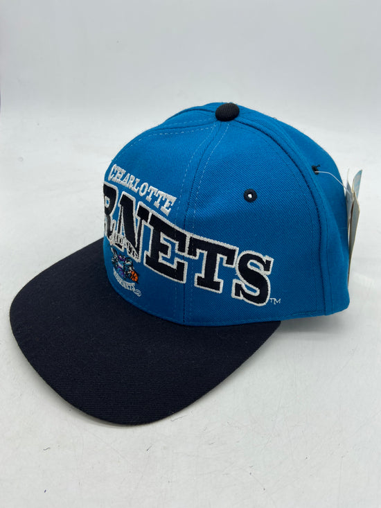 VTG Charlotte Hornets Starter Tri Panel Snapback Hat